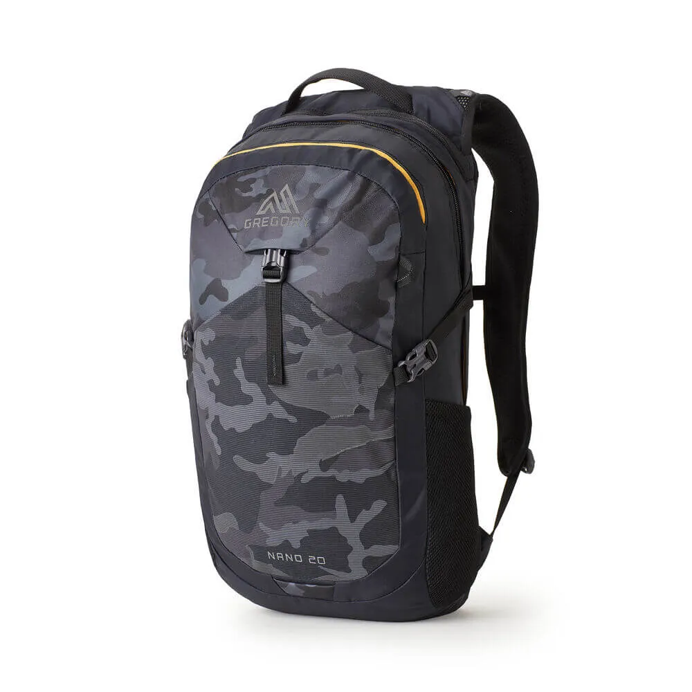 Nano 20 Backpack - Black Woodland Camo