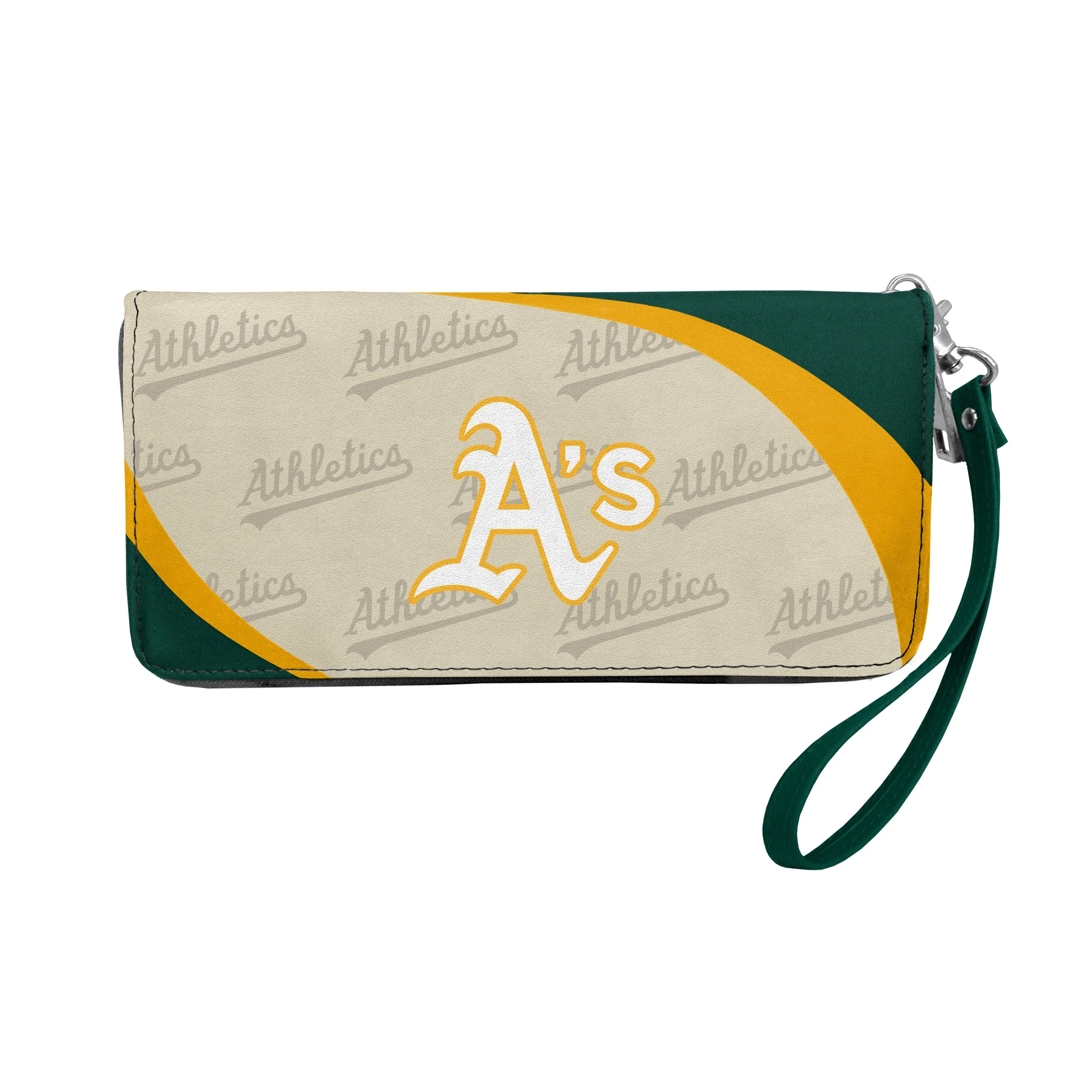 Oakland Athletics Curve Zip Organizer Wallet