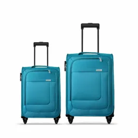 OPTIMA Prion Softside Expandable Roller Luggage, T.Blue, 2-Piece Set (20/24)