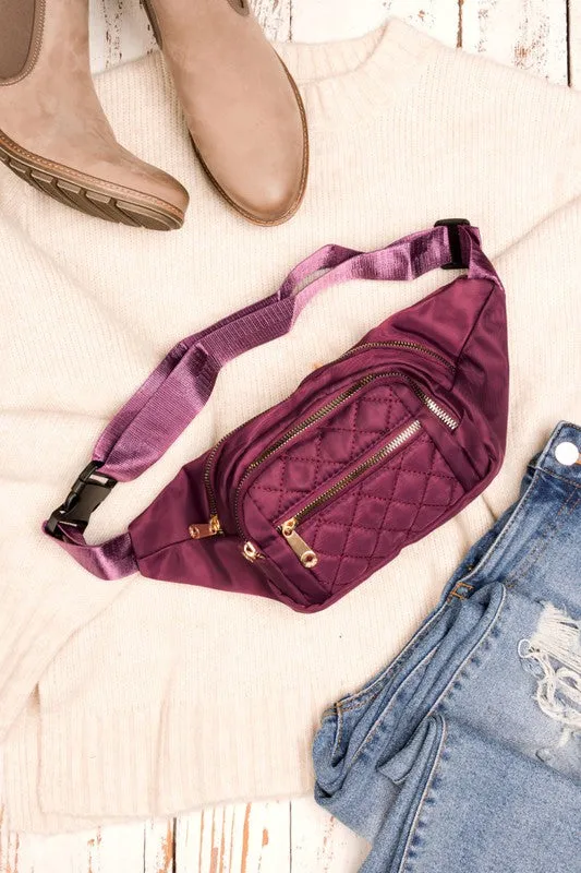 Quilted Belt Sling Bum Bag  *Online Only*