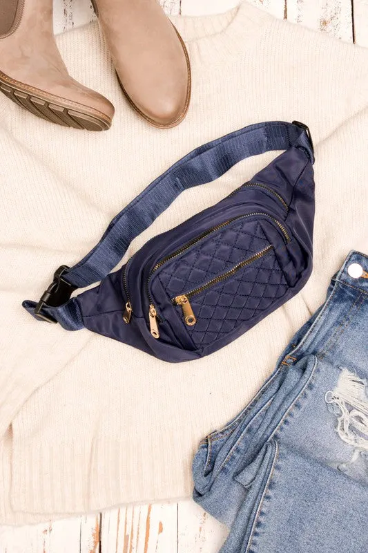 Quilted Belt Sling Bum Bag  *Online Only*