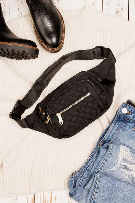 Quilted Belt Sling Bum Bag  *Online Only*