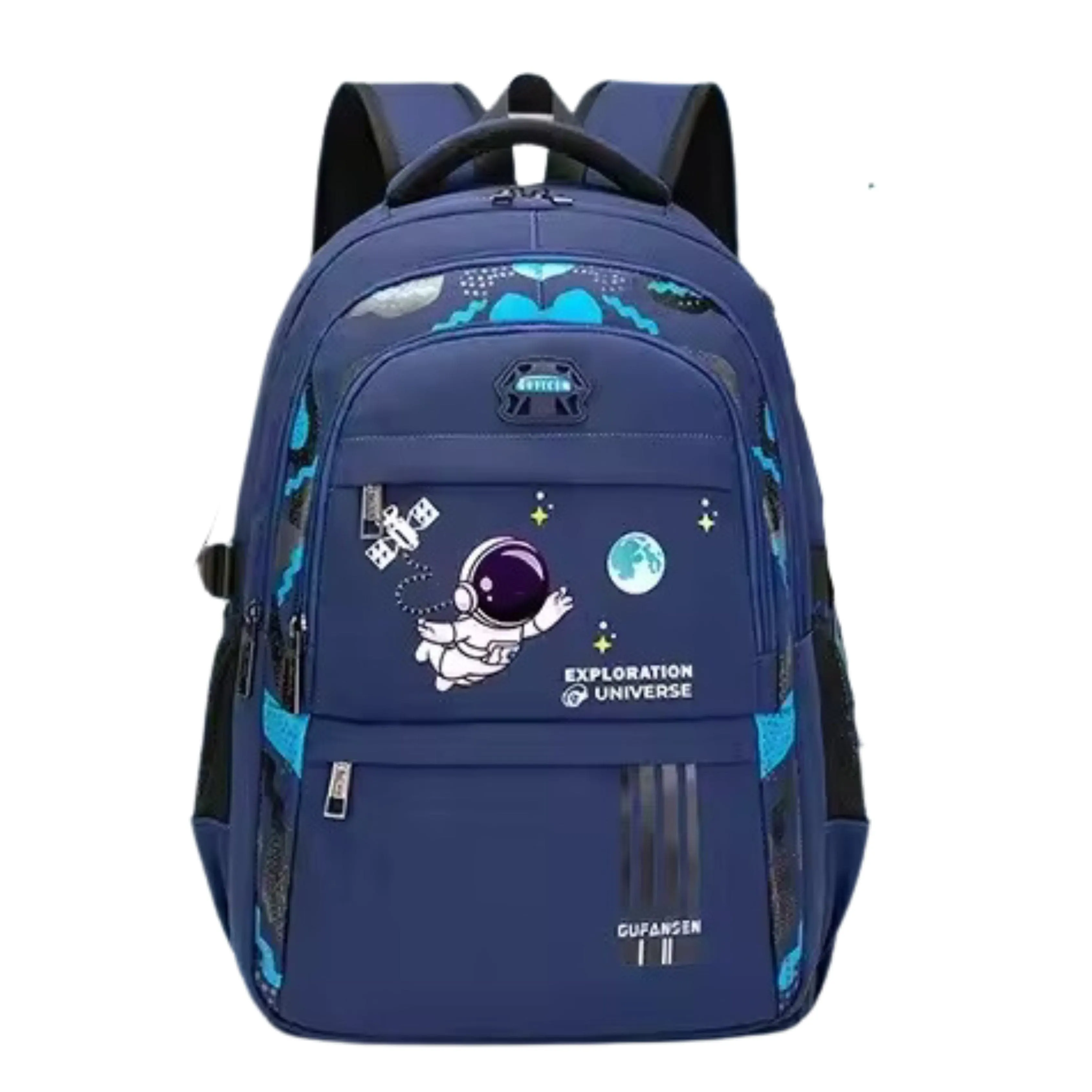 QUNYOU -  Cartoon Astronaut Student Backpack Oxford Primary