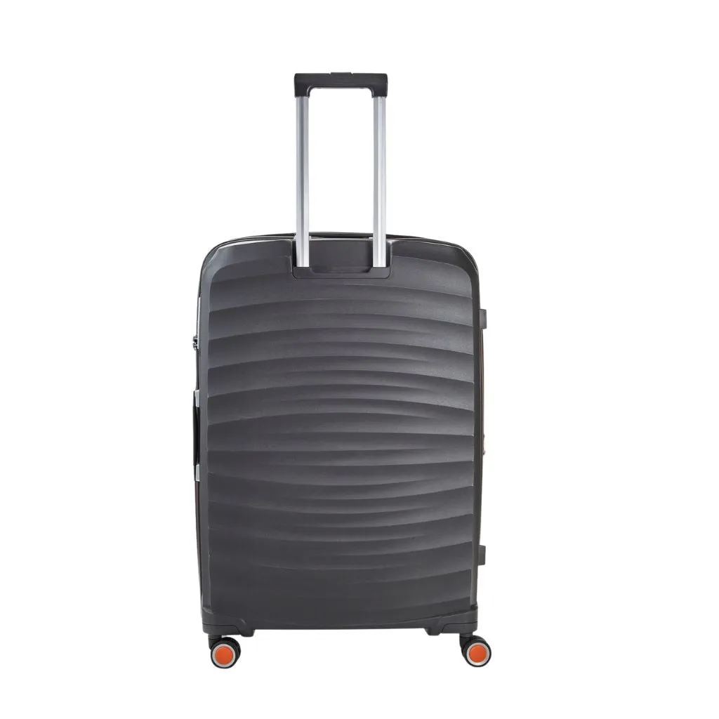 Rock Sunwave 79cm Large Expander Hardsided Luggage - Charcoal