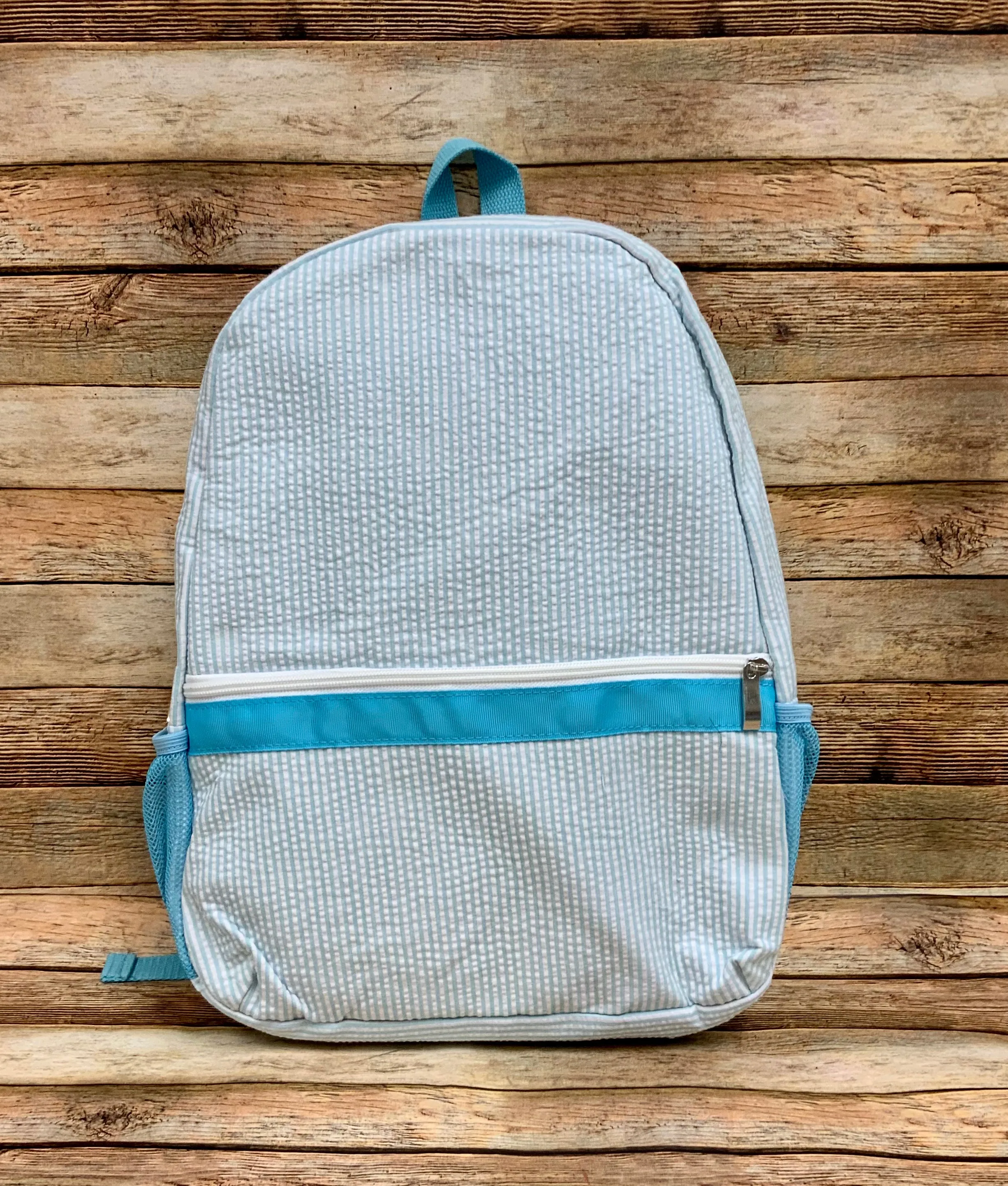 Seersucker Stripe Backpacks 15x12x4