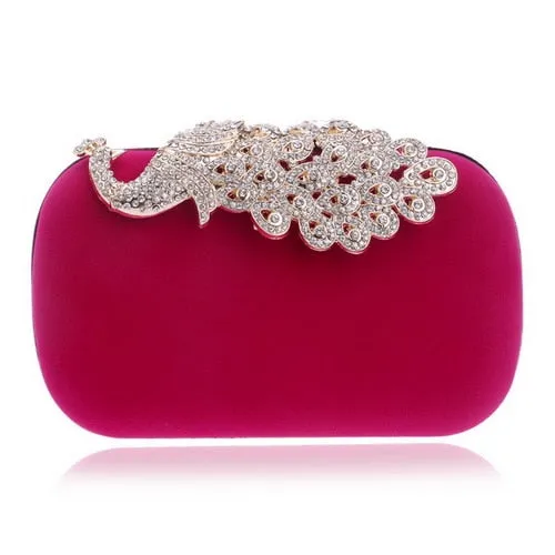 SEKUSA Clutch evening bags Crown rhinestones evening bags purse  shoulder bag for wedding Diamonds Lady Purse Mini Evening Bags