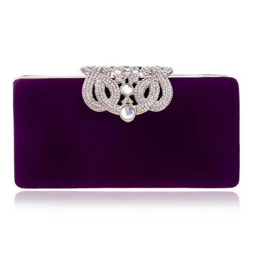 SEKUSA Clutch evening bags Crown rhinestones evening bags purse  shoulder bag for wedding Diamonds Lady Purse Mini Evening Bags