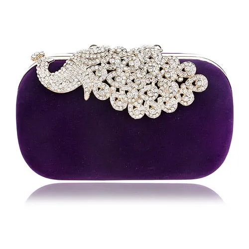 SEKUSA Clutch evening bags Crown rhinestones evening bags purse  shoulder bag for wedding Diamonds Lady Purse Mini Evening Bags