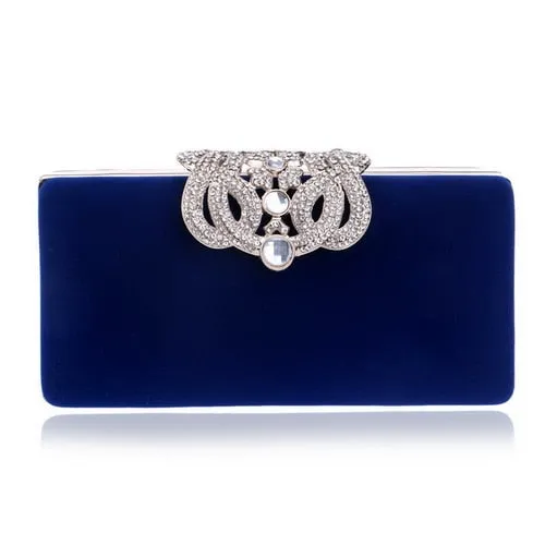 SEKUSA Clutch evening bags Crown rhinestones evening bags purse  shoulder bag for wedding Diamonds Lady Purse Mini Evening Bags