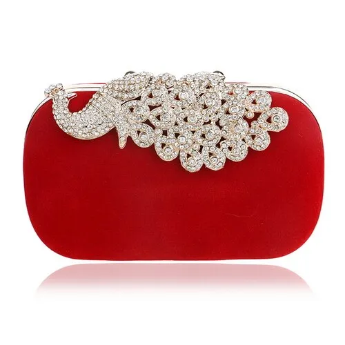 SEKUSA Clutch evening bags Crown rhinestones evening bags purse  shoulder bag for wedding Diamonds Lady Purse Mini Evening Bags