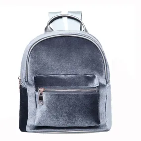 Soft Velvet Backpack Women Small Backpacks