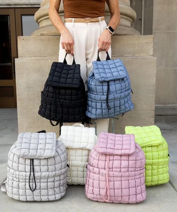 Stevie Quilted Puffer Backpack