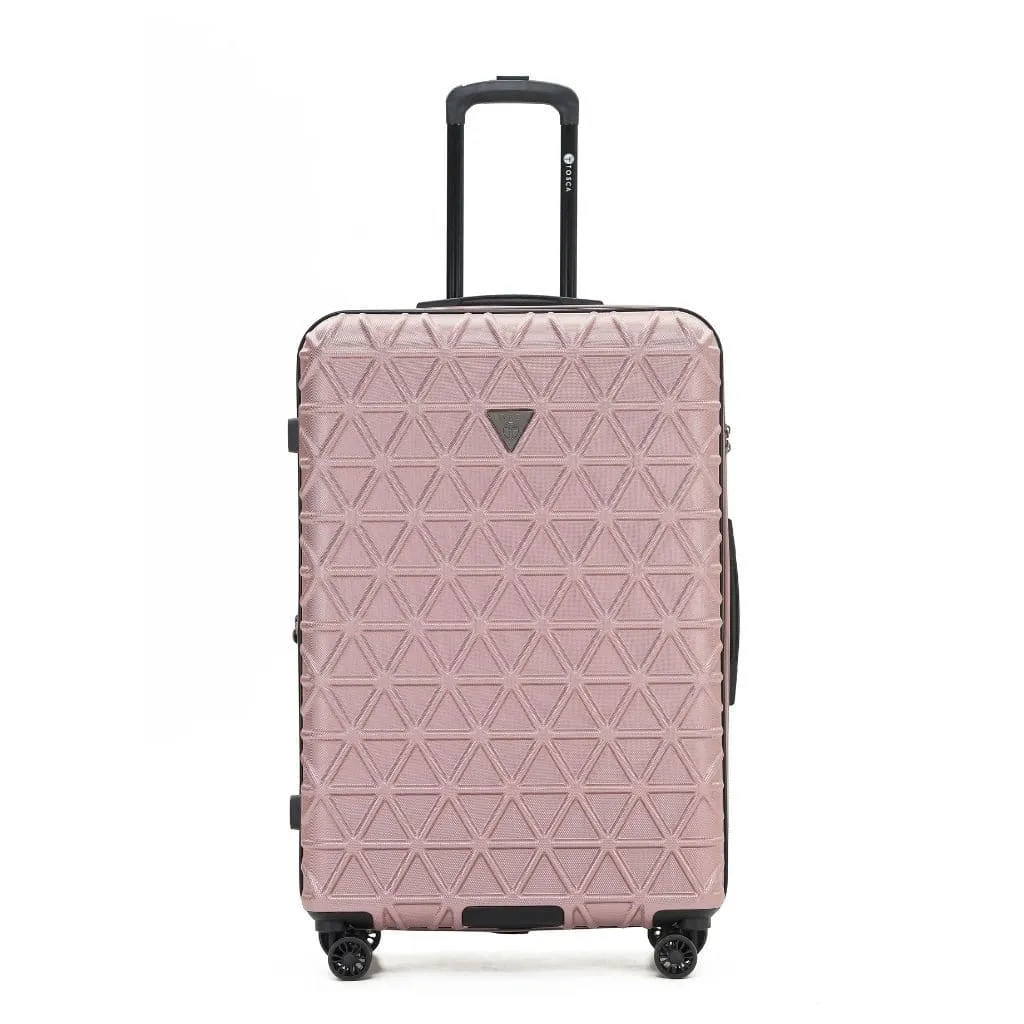 Tosca Triton Large 74cm Hardsided Spinner Expander Luggage Rose Gold