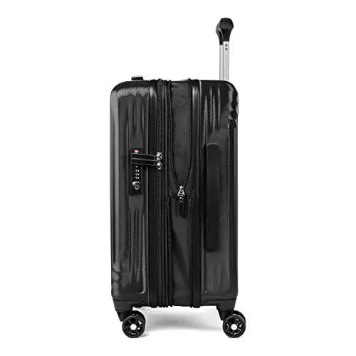 Travelpro Maxlite Air Hardside Expandable Luggage, 8 Spinner Wheels, Lightweight Hard Shell Polycarbonate, Checked-Medium 25-Inch, Metallic Silver