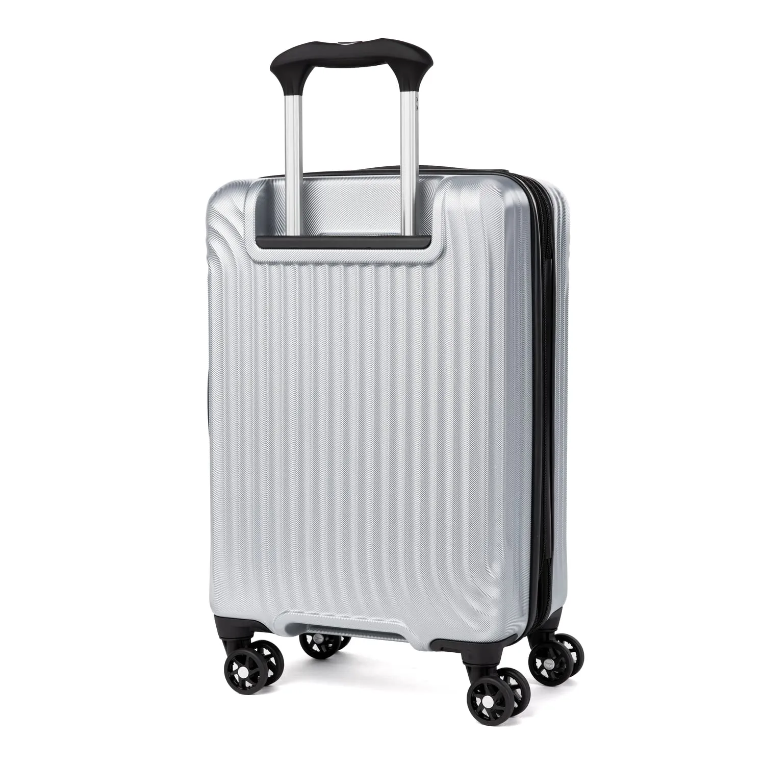 Travelpro Maxlite Air Hardside Expandable Luggage, 8 Spinner Wheels, Lightweight Hard Shell Polycarbonate, Checked-Medium 25-Inch, Metallic Silver