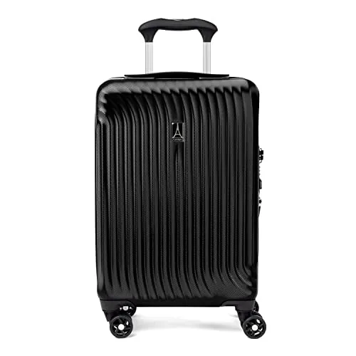 Travelpro Maxlite Air Hardside Expandable Luggage, 8 Spinner Wheels, Lightweight Hard Shell Polycarbonate, Checked-Medium 25-Inch, Metallic Silver