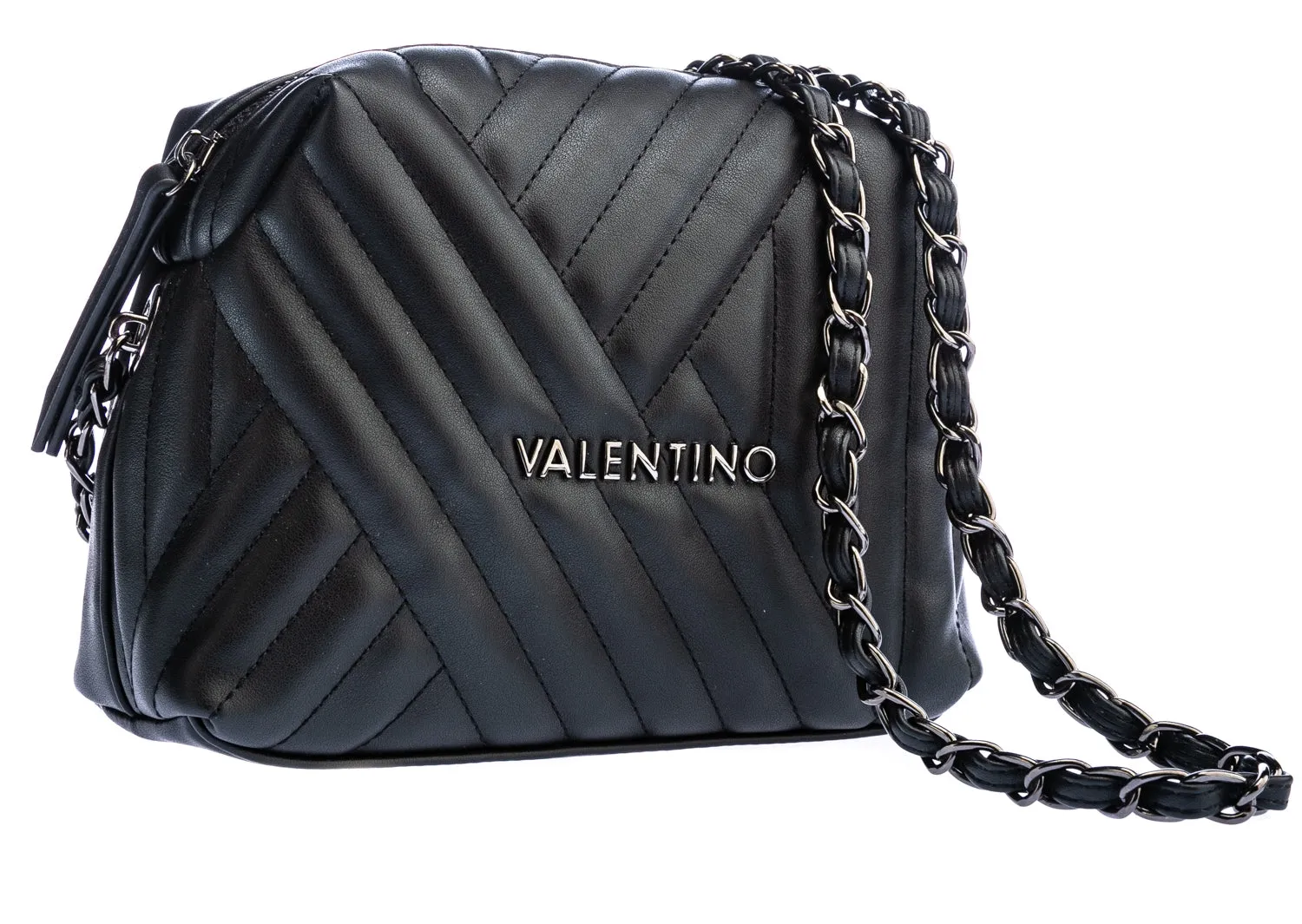 Valentino by Mario Valentino Signoria Ladies Small Shoulder Bag in Black