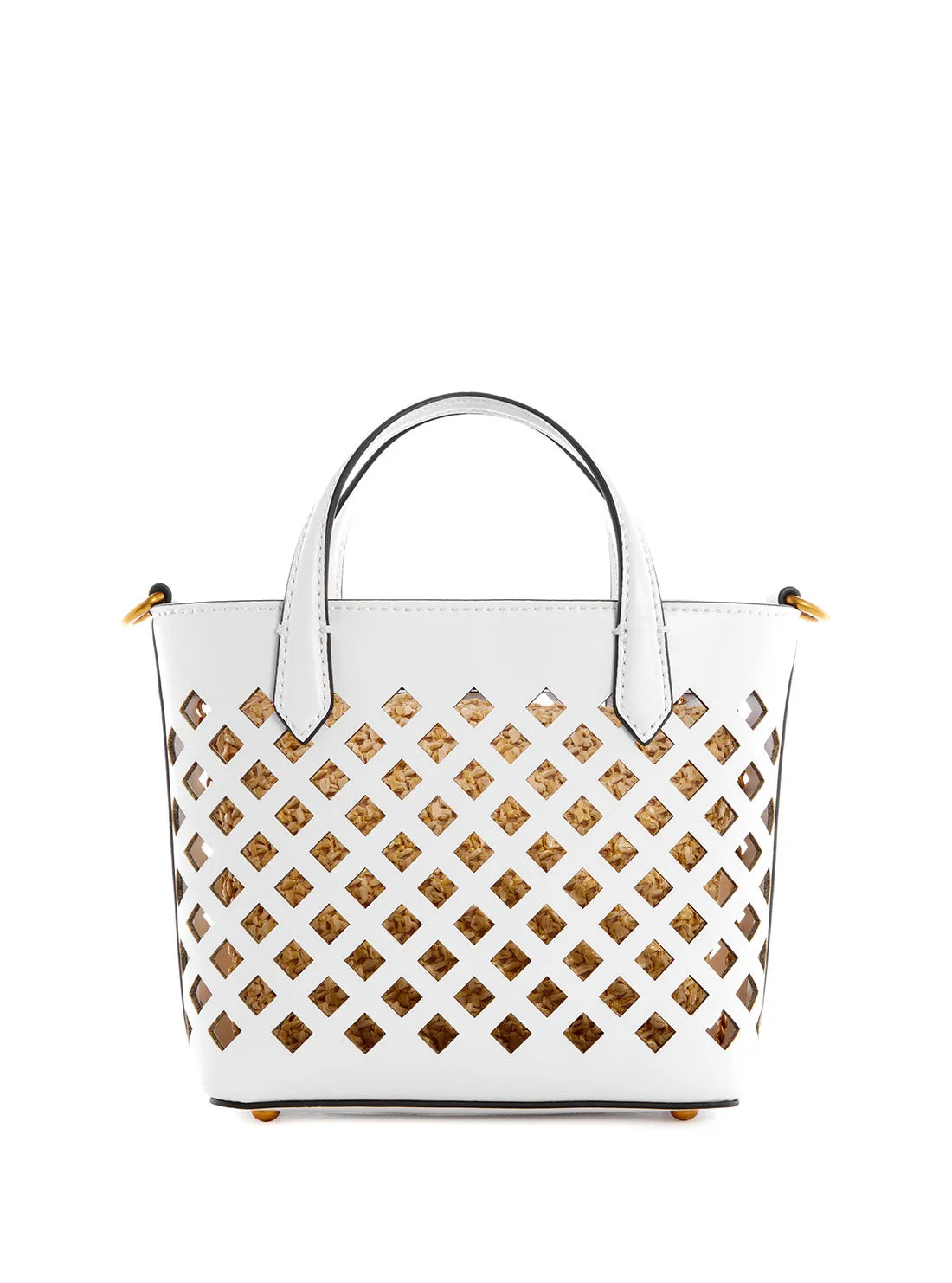 White Aqua Mini Tote Bag