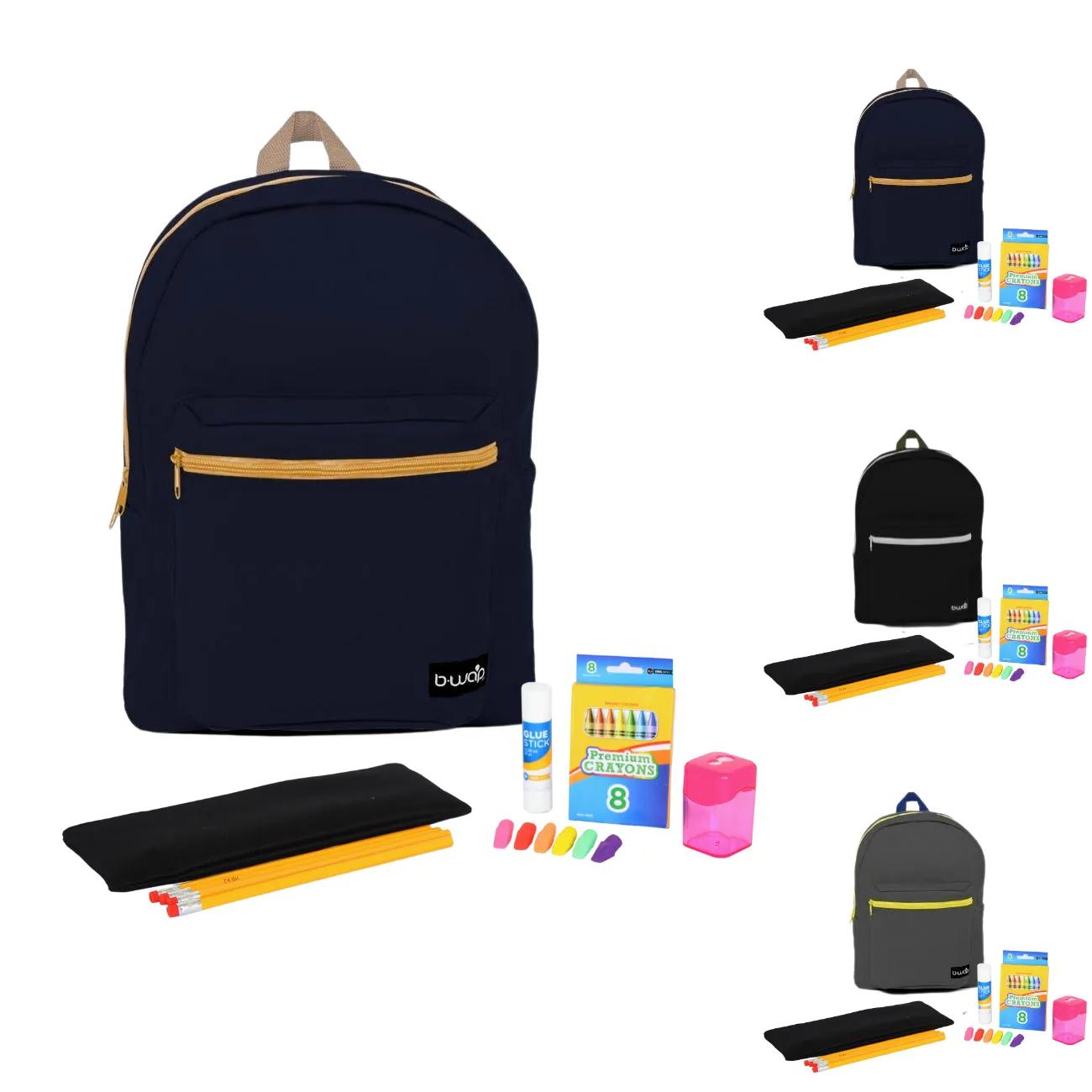 Wholesale Student Base Kit (21 Items per Kit) in 16'' Standard Backpack